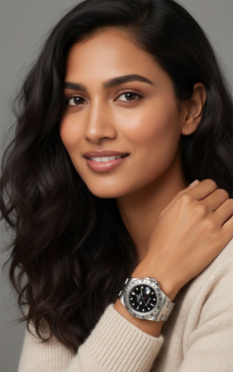 stainless steel sport watch in silver tones — classic everyday timepiece — view 6