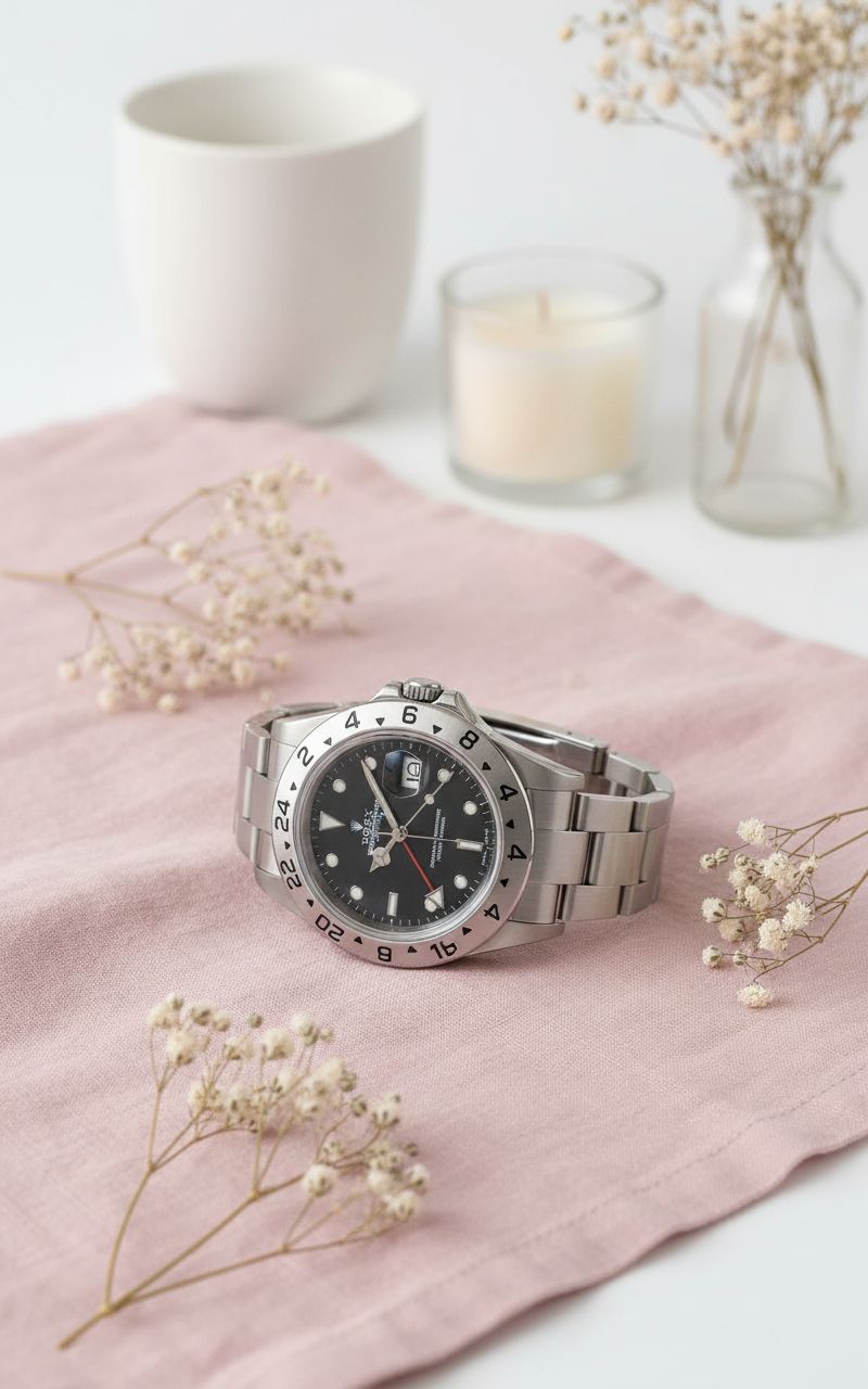 stainless steel sport watch in silver tones — classic everyday timepiece — view 2