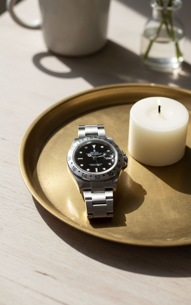 stainless steel sport watch in silver tones — classic everyday timepiece — view 7