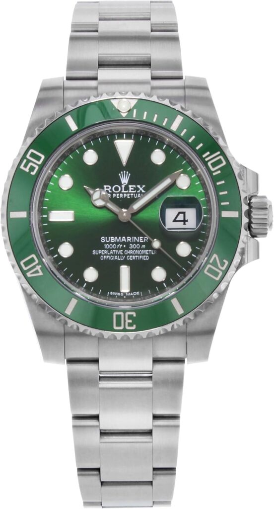 Green Dial Stainless Steel Watch for Luxury Everyday Wear