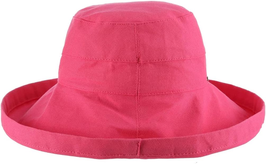 Wide-brim cotton sun hat in warm neutral tone with UPF 50+ rating — view 2