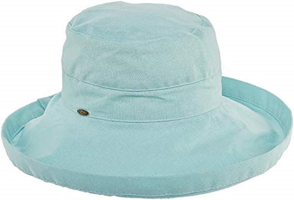Wide-brim cotton sun hat in warm neutral tone with UPF 50+ rating — view 3