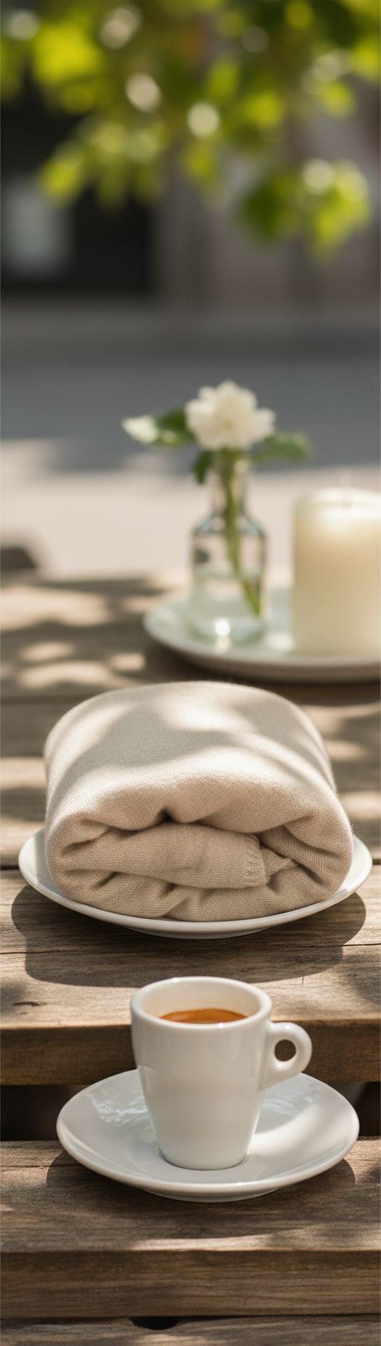Cashmere stole wrap in neutral tone — lightweight evening shawl — view 7