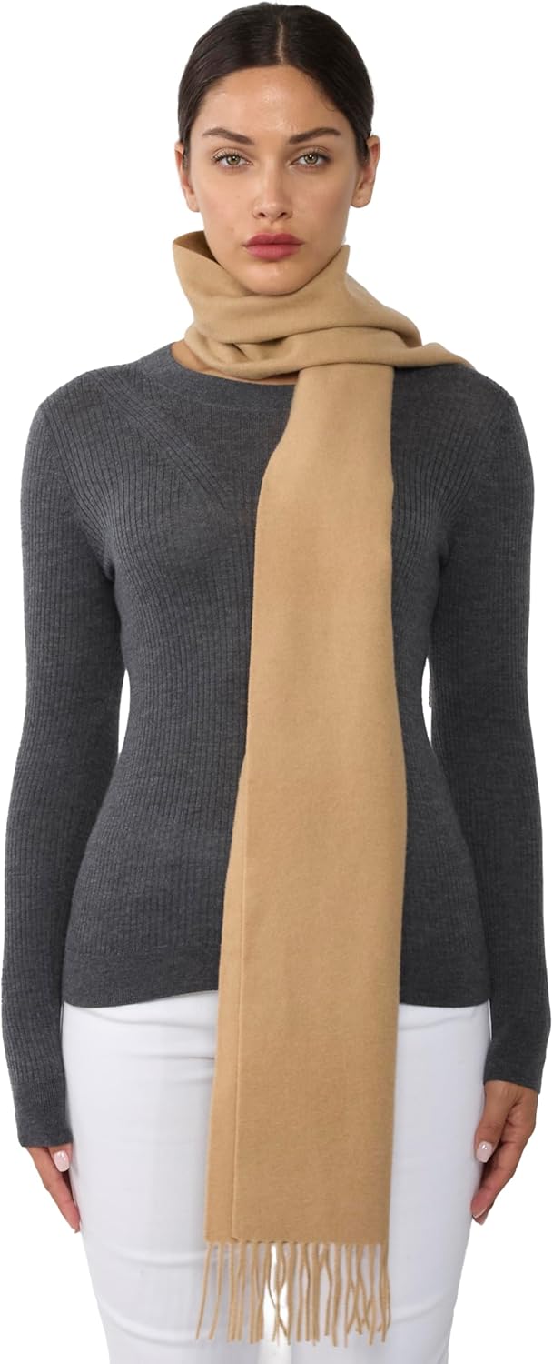 cashmere scarf in multi color — lightweight winter layering essential — view 4