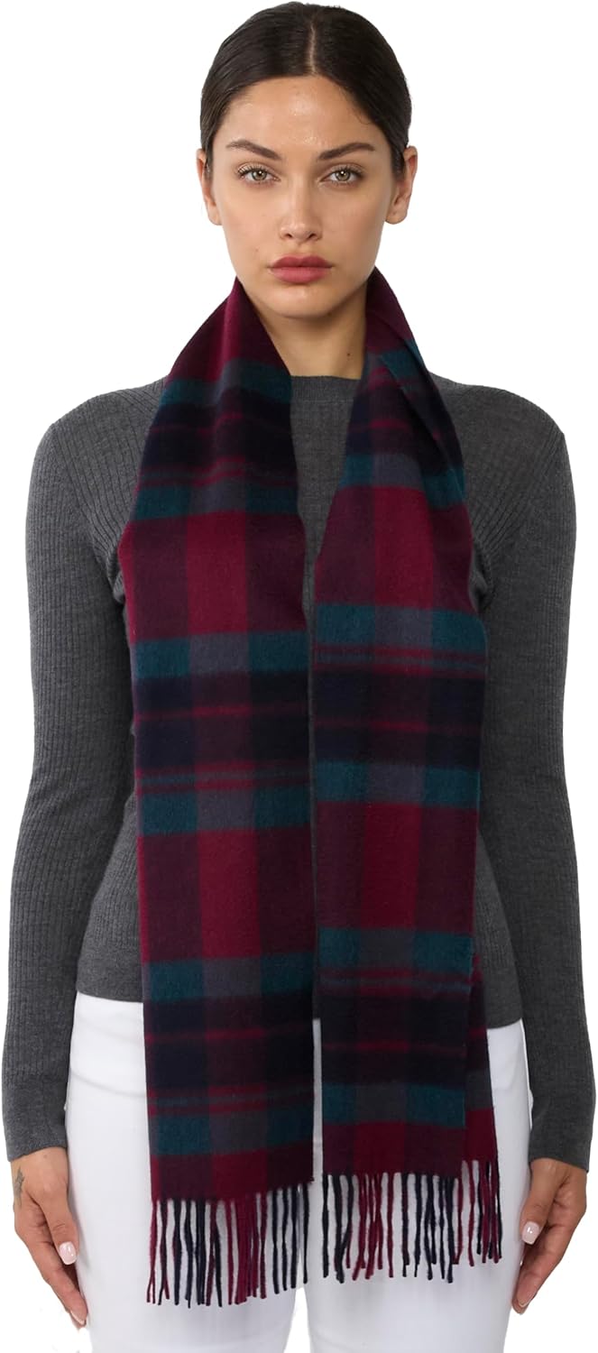 cashmere scarf in multi color — lightweight winter layering essential — view 3