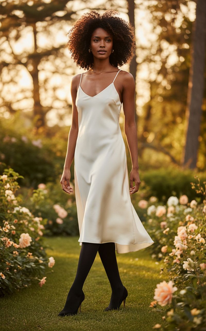 merino wool opaque tights in neutral tone — breathable warm winter wear — view 3