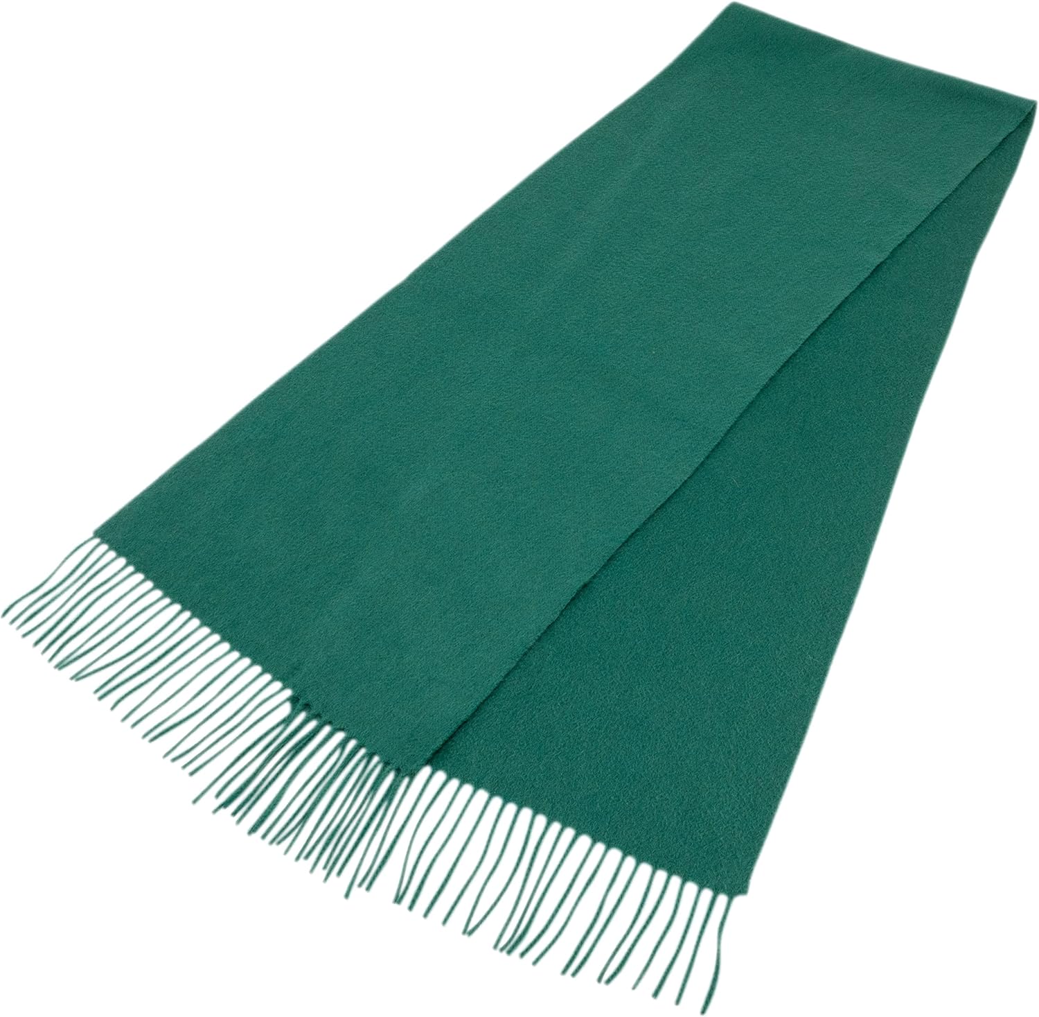 cashmere wrap scarf in neutral tones with classic plaid pattern — view 4