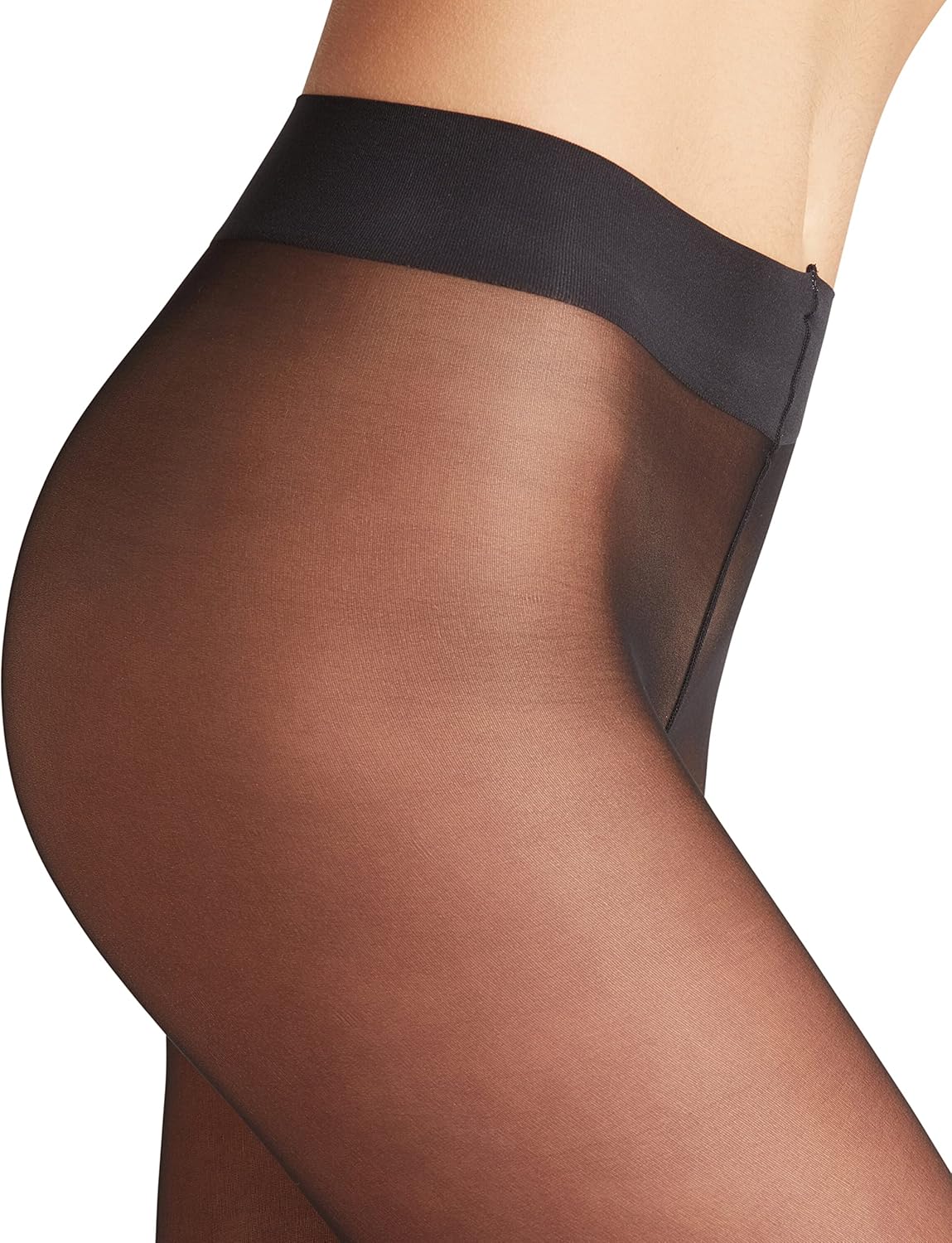 Sheer matte tights in neutral tone — lightweight 20 denier nylon blend — view 4