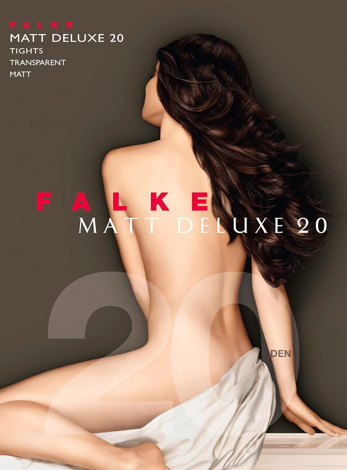 Sheer matte tights in neutral tone — lightweight 20 denier nylon blend — view 4