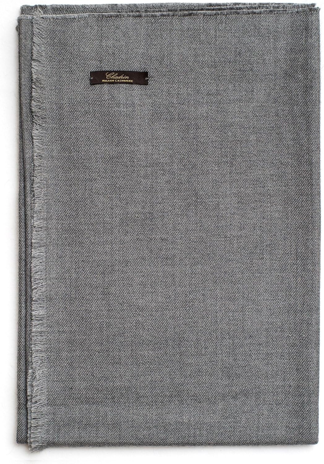 Neutral cashmere silk wrap scarf — Italian premium quality, soft drape — detail