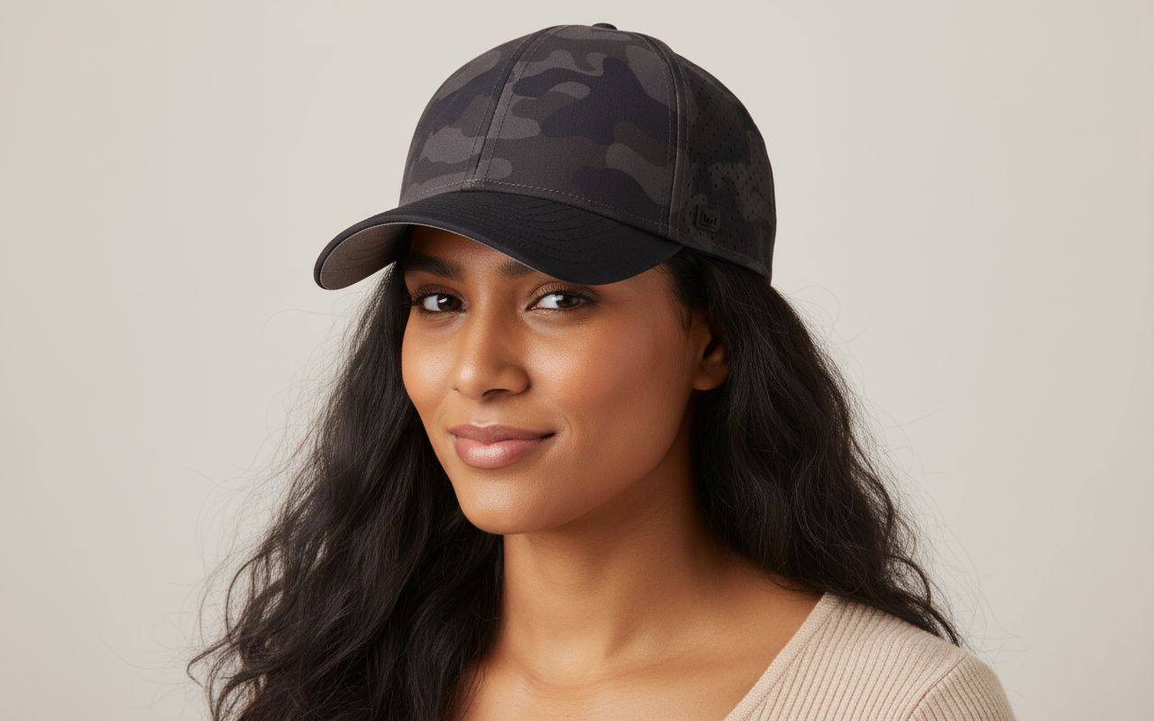 Water-resistant performance baseball cap in multi-color with snapback closure, golf and running — view 6