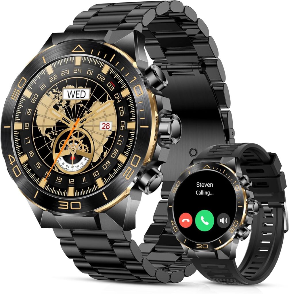 AMOLED Smartwatch for Men Android iPhone 2026