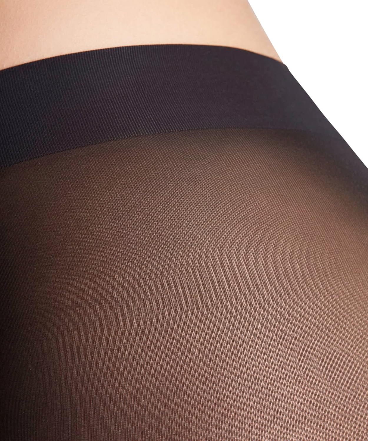 Matte sheer tights in neutral tone — 30 denier nylon construction — view 3