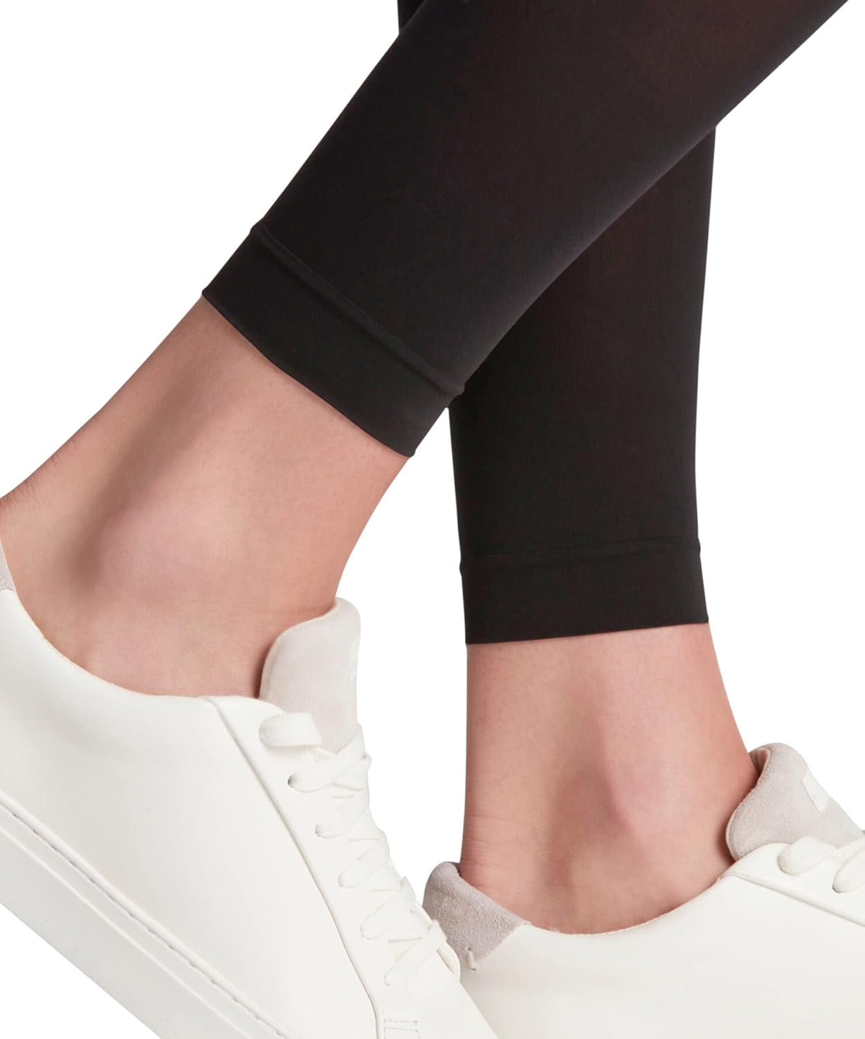 Matte sheer tights in neutral tone — 30 denier nylon construction — view 4