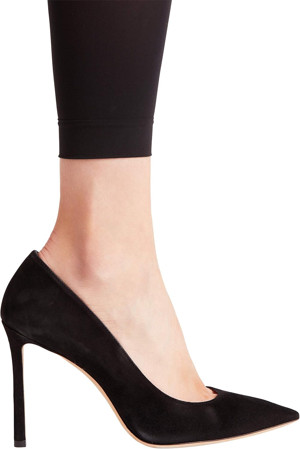 Matte sheer tights in neutral tone — 30 denier nylon construction — view 4