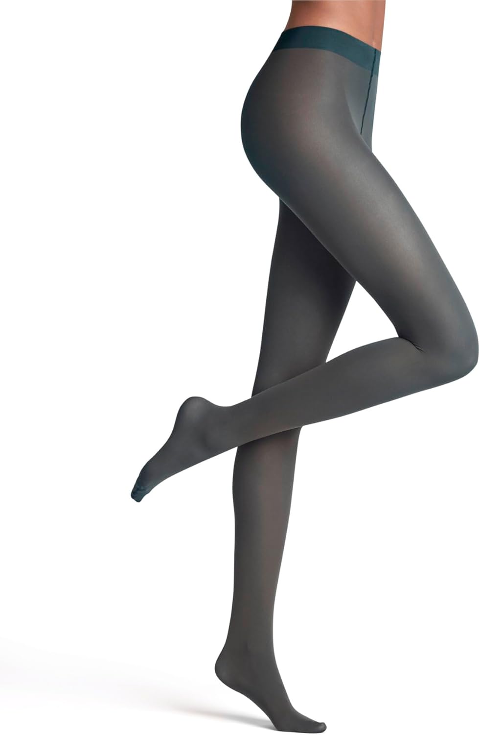 Matte sheer tights in neutral tone — 30 denier nylon construction — front