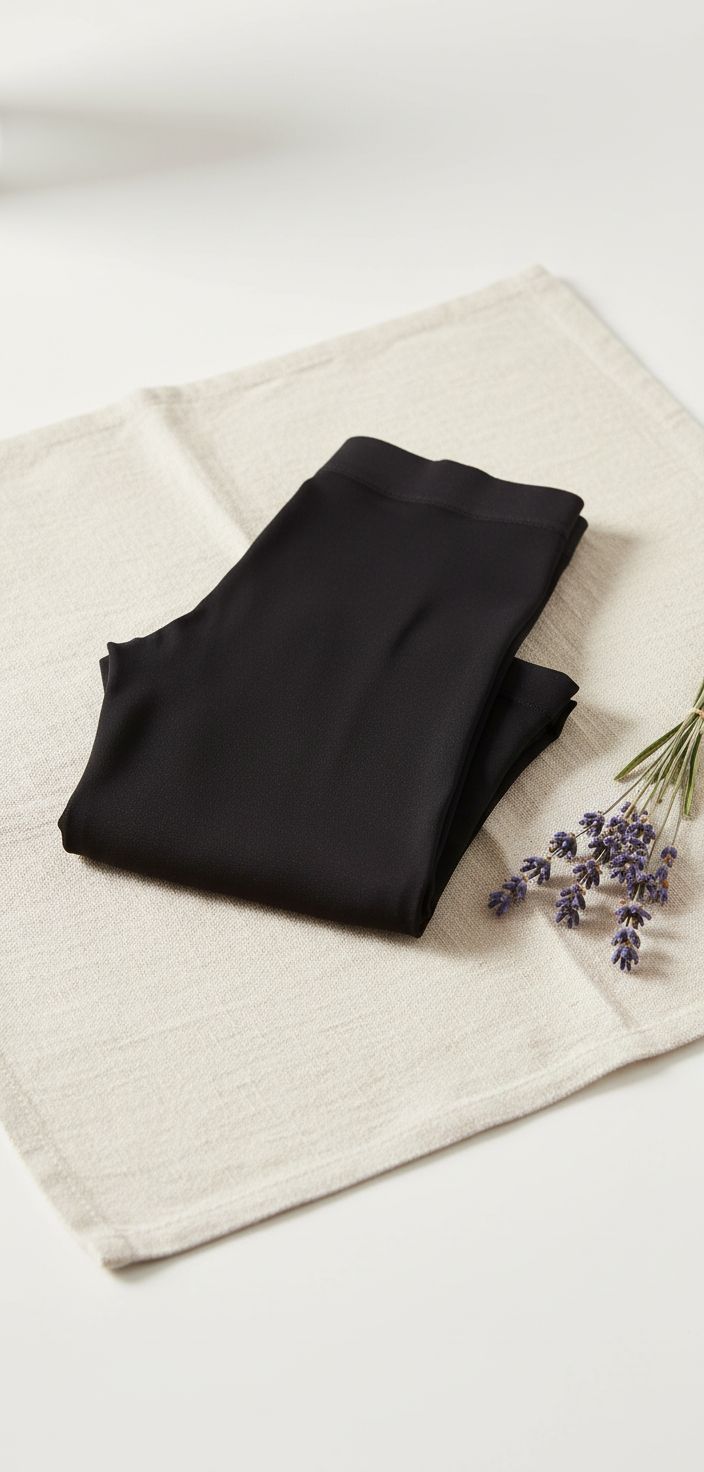 Matte sheer tights in neutral tone — 30 denier nylon construction — view 2