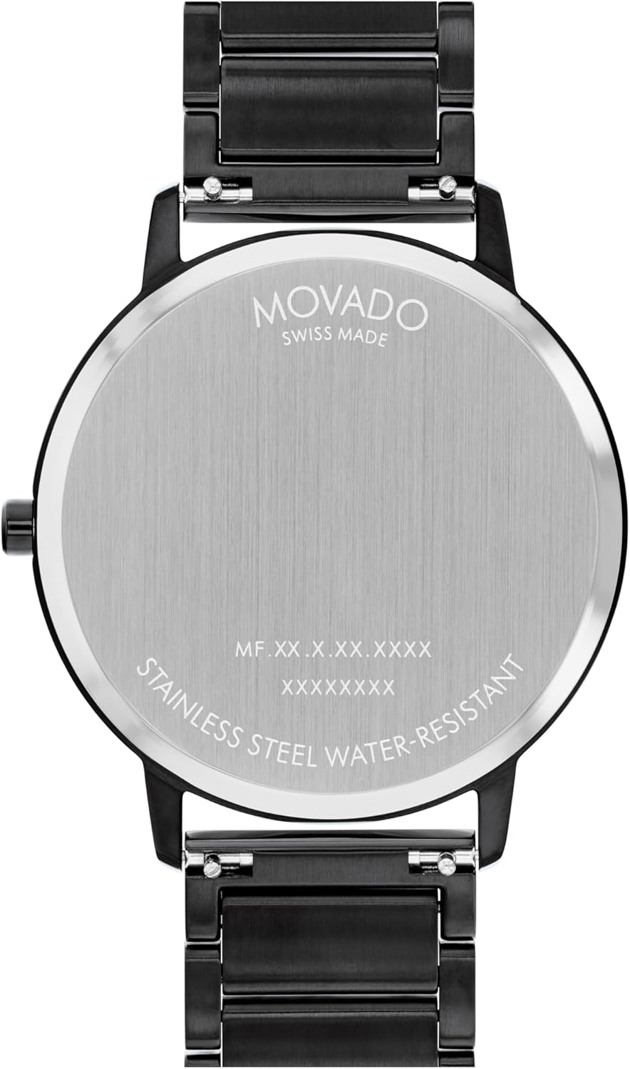 Silver stainless steel men's luxury watch with minimalist dial and Swiss movement — view 3