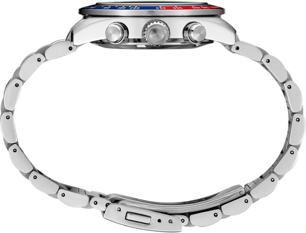 stainless steel sport watch in silver tones — classic everyday timepiece — view 2