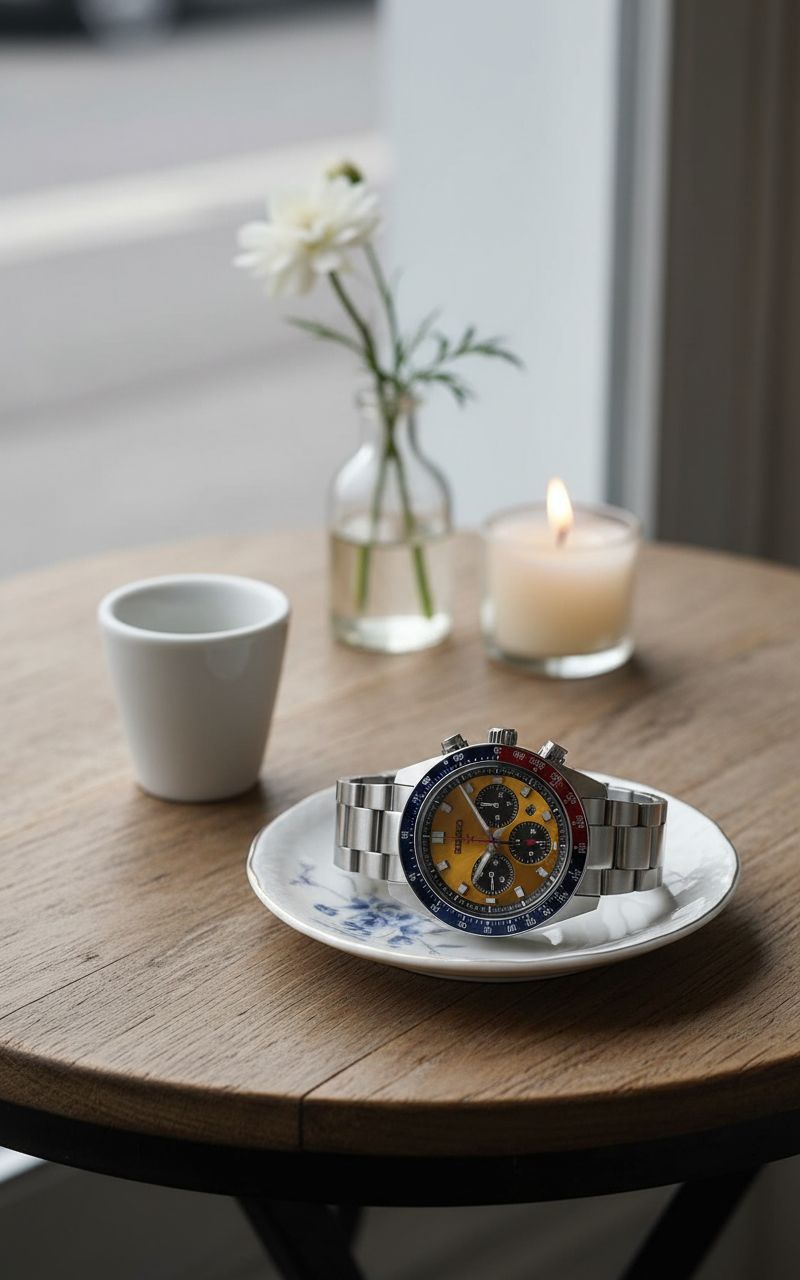 stainless steel sport watch in silver tones — classic everyday timepiece — view 2