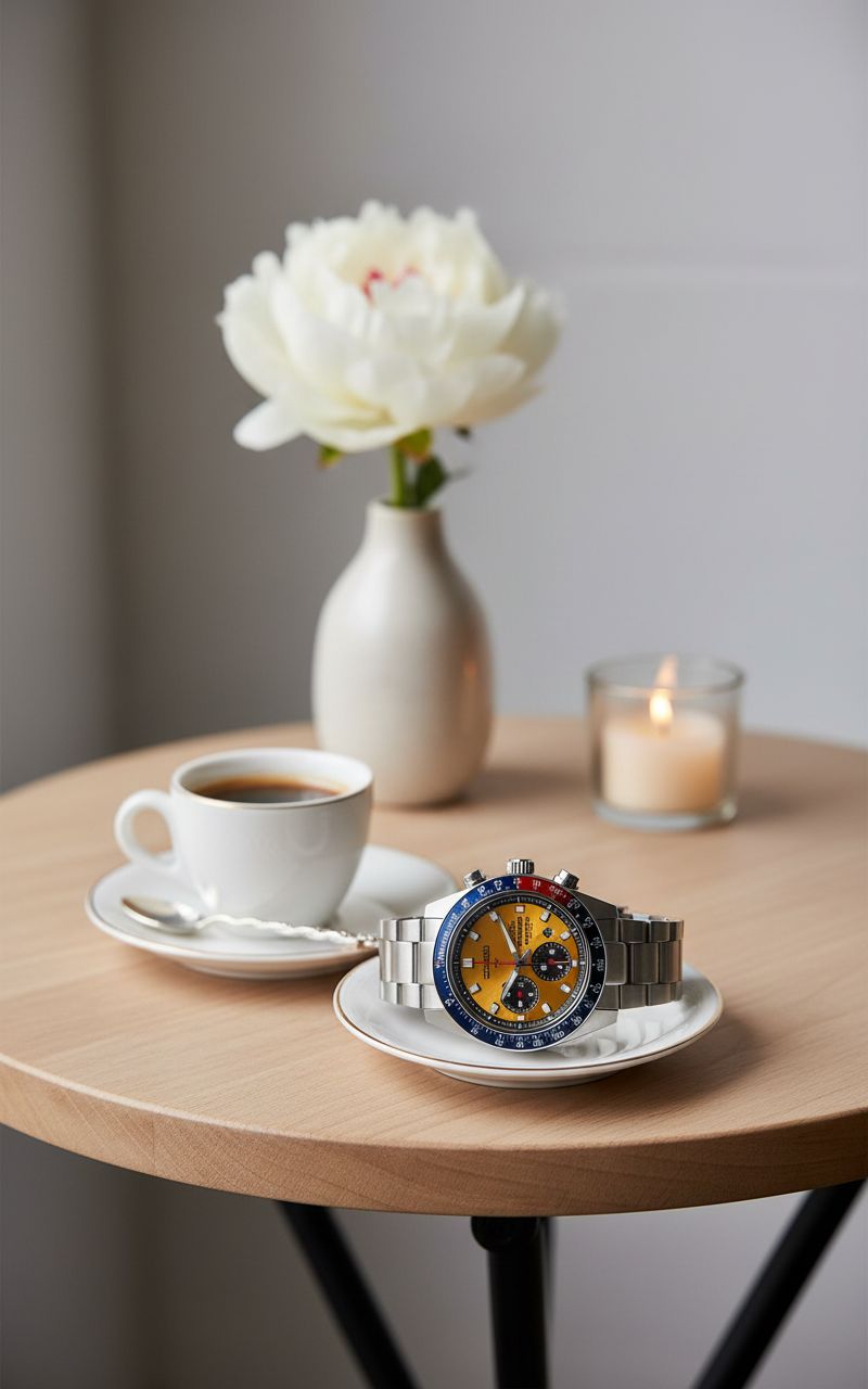 stainless steel sport watch in silver tones — classic everyday timepiece — view 3