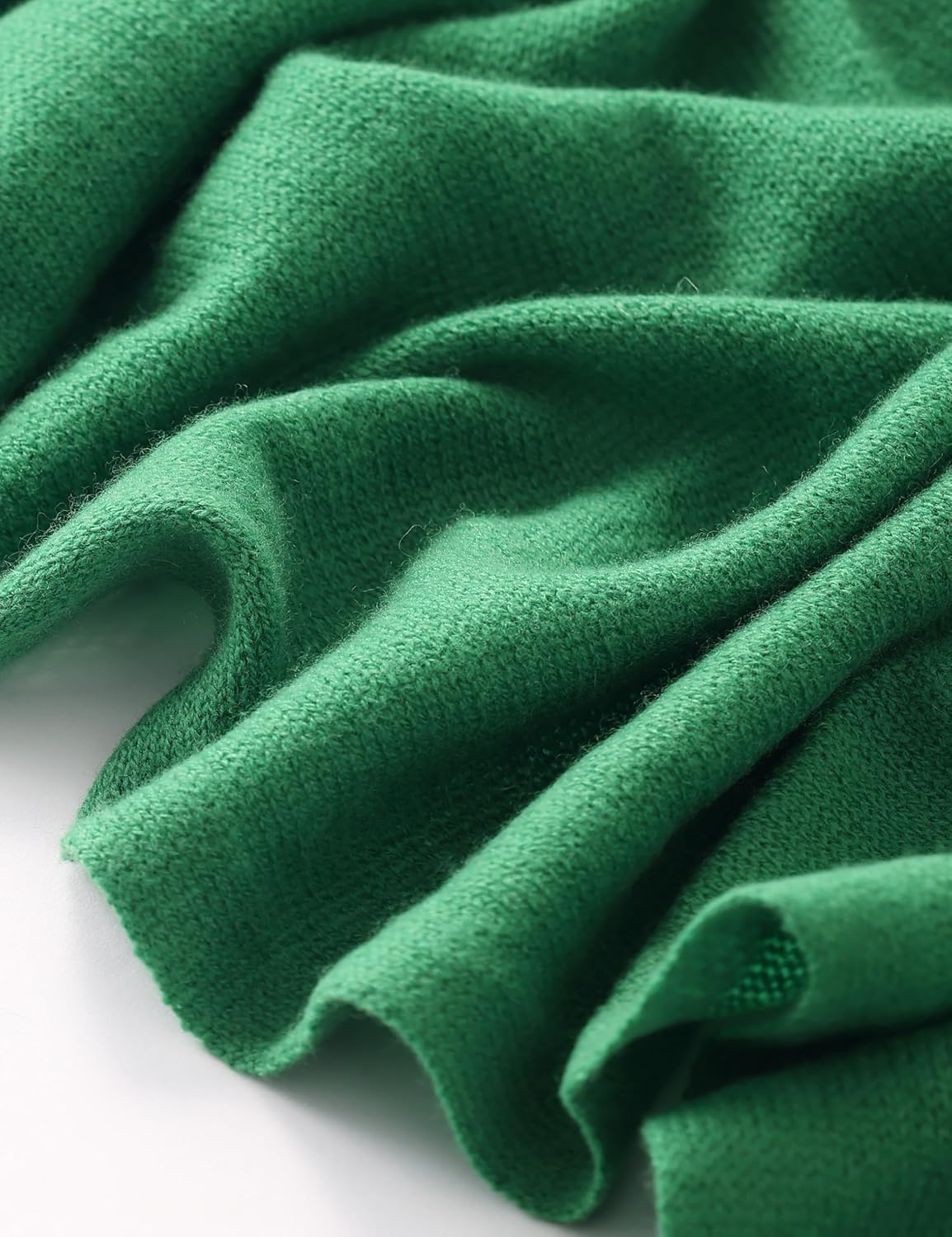 Cashmere blend wrap scarf in warm neutrals — oversized travel style — view 3