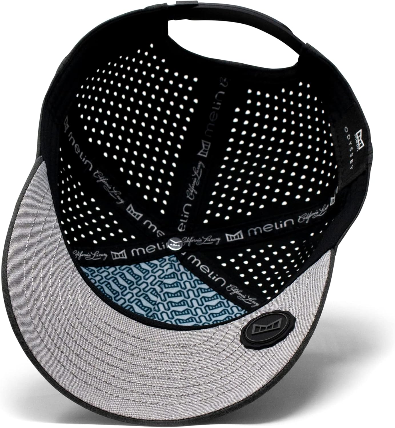 water-resistant baseball cap in multi color — hydro technology for golf and running — view 4