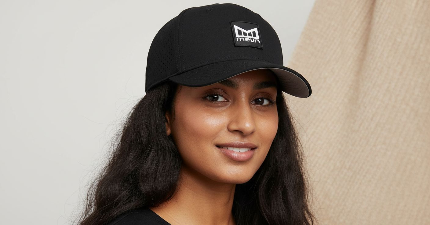 water-resistant baseball cap in multi color — hydro technology for golf and running — view 6