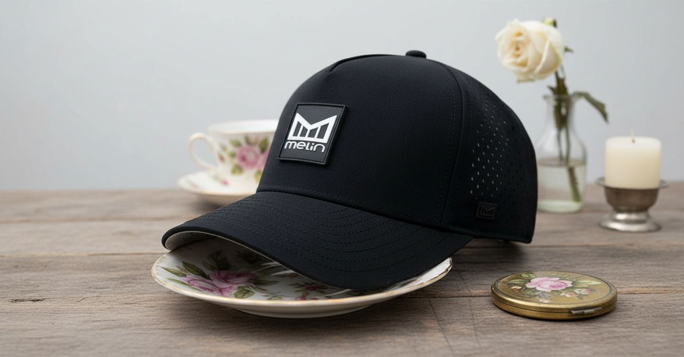 water-resistant baseball cap in multi color — hydro technology for golf and running — view 7