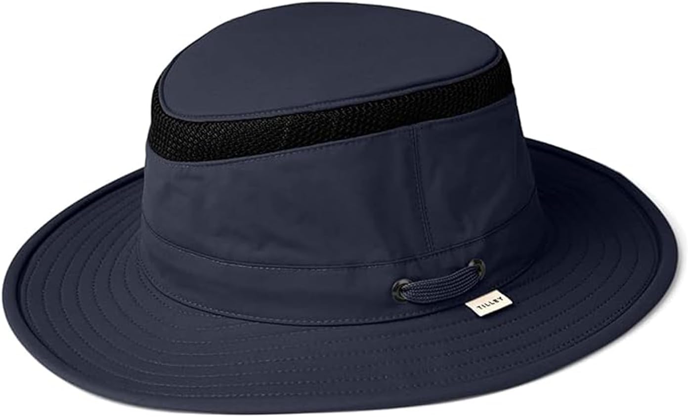 ultralight sun hat in neutral tone with water-resistant nylon and UPF 50+ protection — side