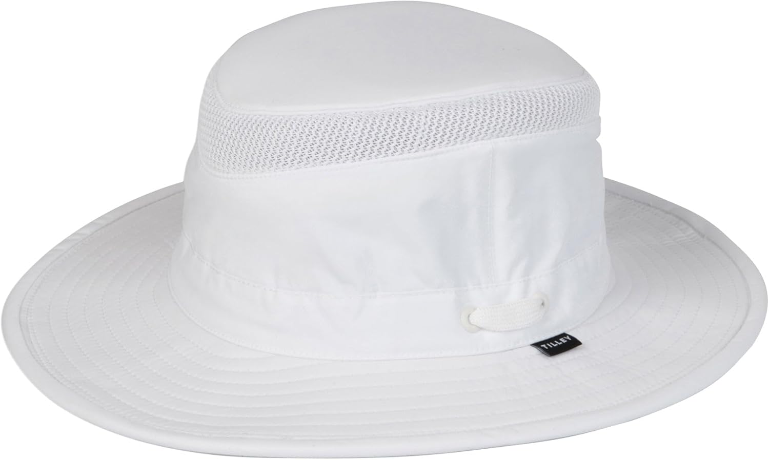 ultralight sun hat in neutral tone with water-resistant nylon and UPF 50+ protection — back