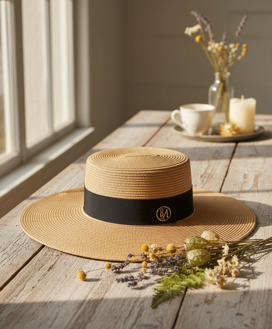 wide brim sun hat in beige with UPF 50 protection, adjustable fit — view 5