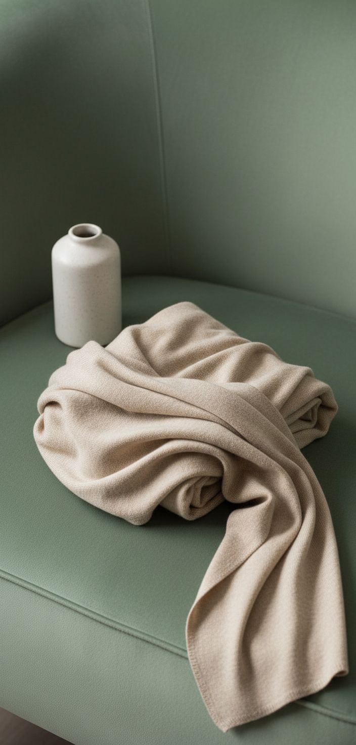 cashmere blend stole wrap in warm neutral — Italian wedding shawl — view 3