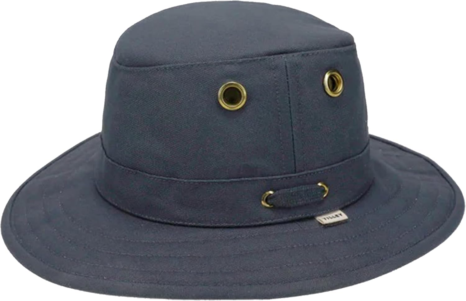 cotton canvas sun hat in warm neutral — classic adventure style — back