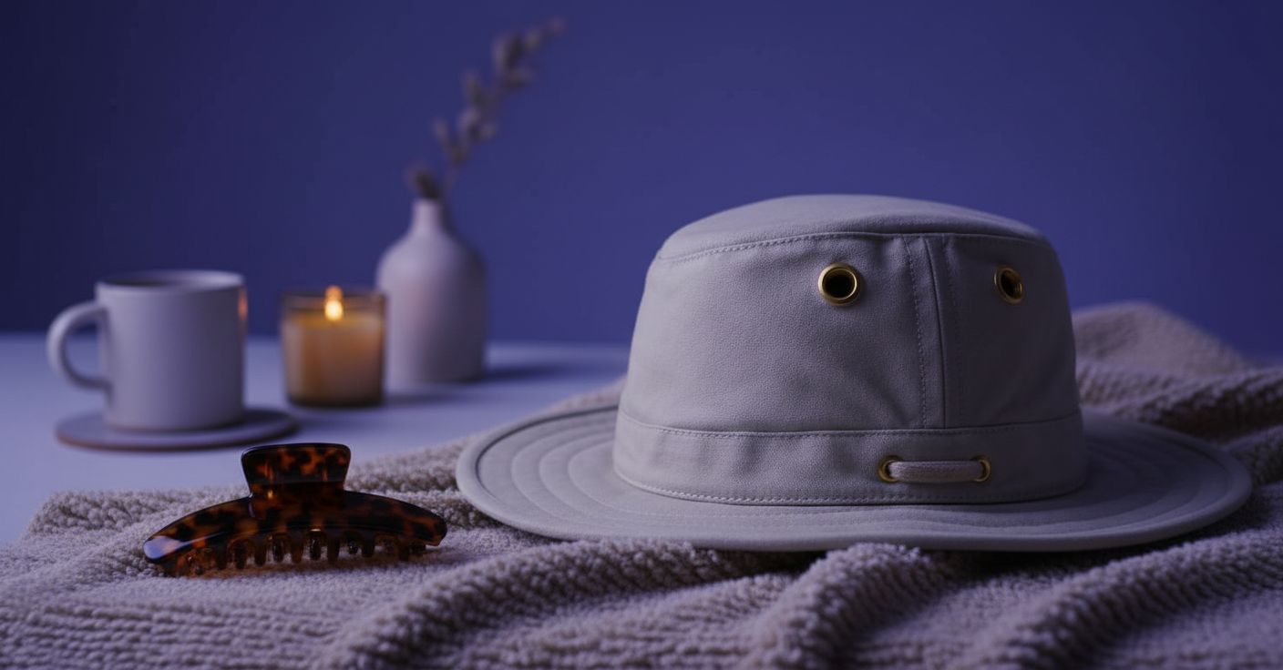 cotton canvas sun hat in warm neutral — classic adventure style — view 1