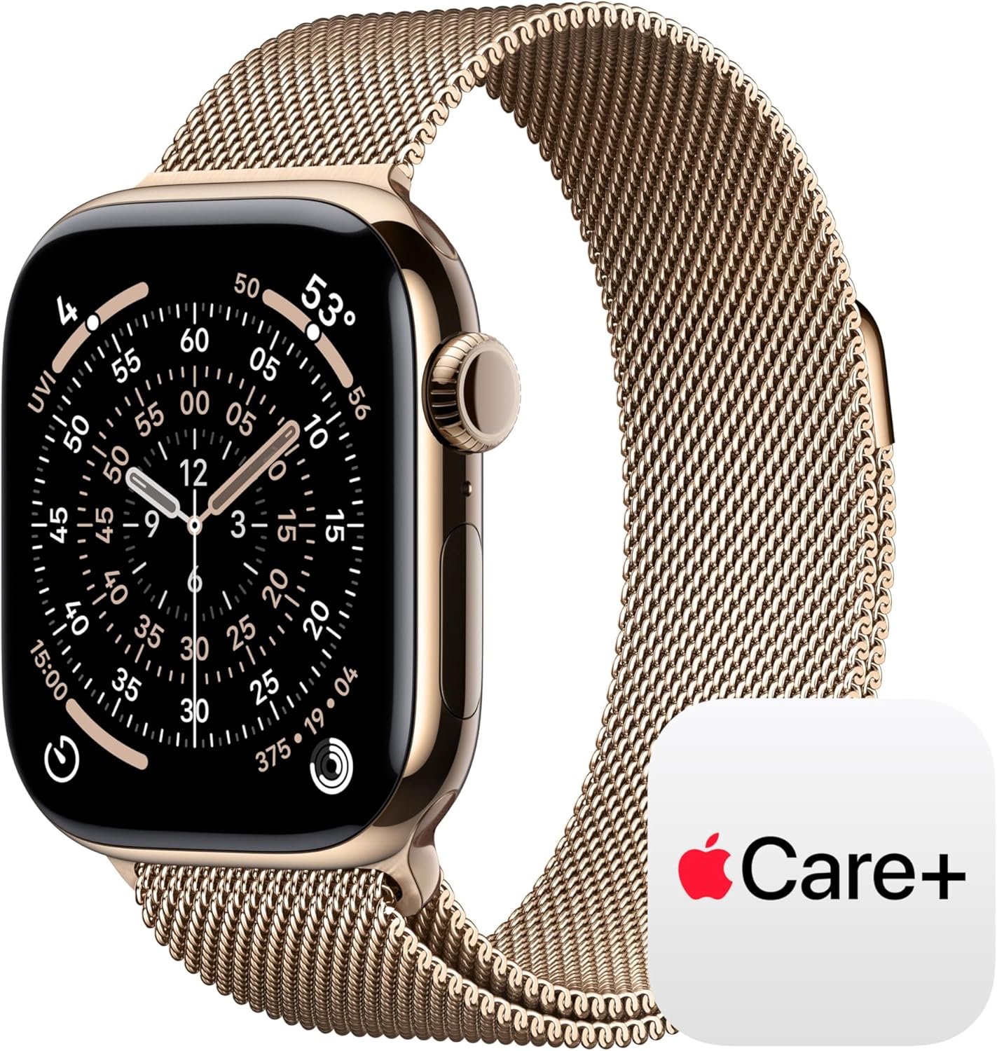 Black aluminum smartwatch with sport band — fitness tracking and health monitoring — view 5