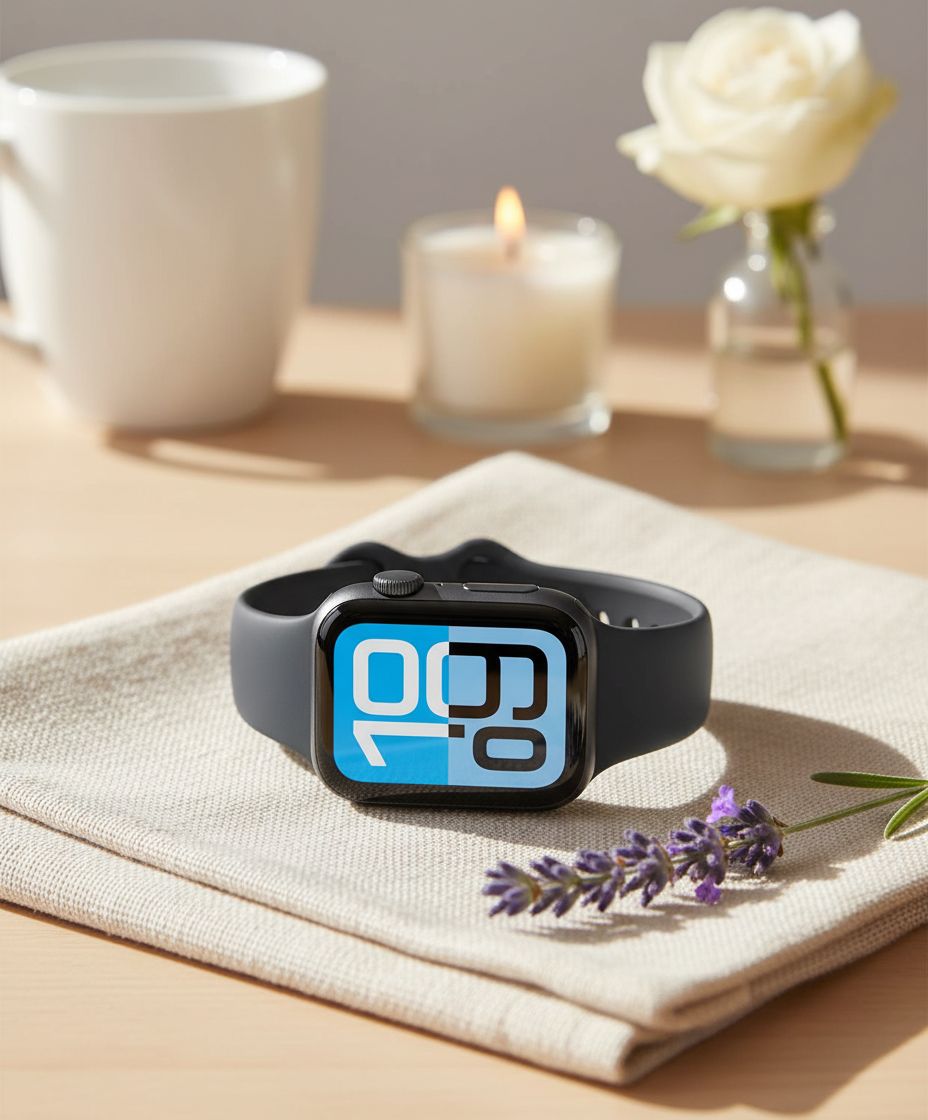 Midnight aluminum smartwatch with sport band — fitness and sleep tracking — view 5