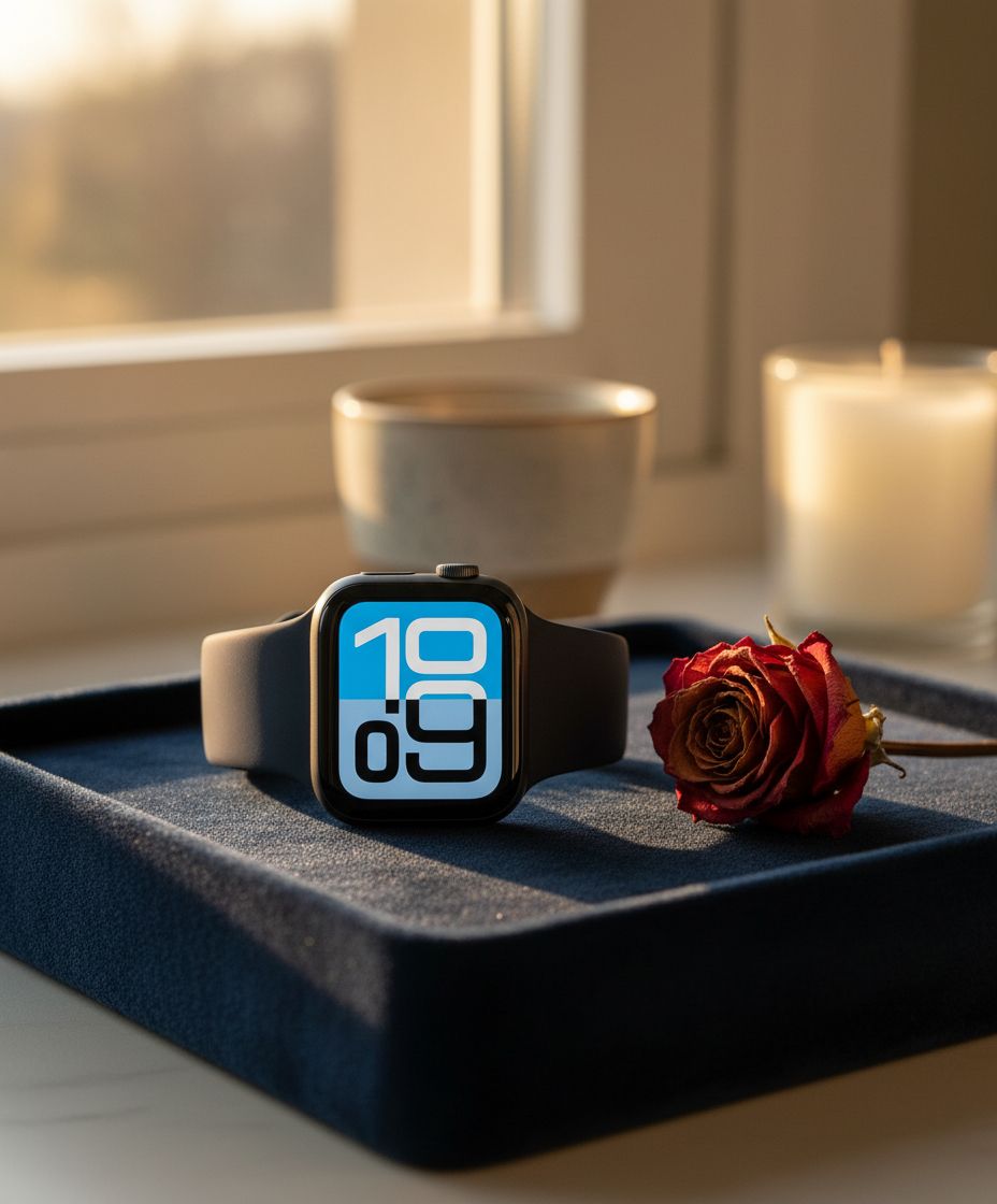 Midnight aluminum smartwatch with sport band — fitness and sleep tracking — view 7