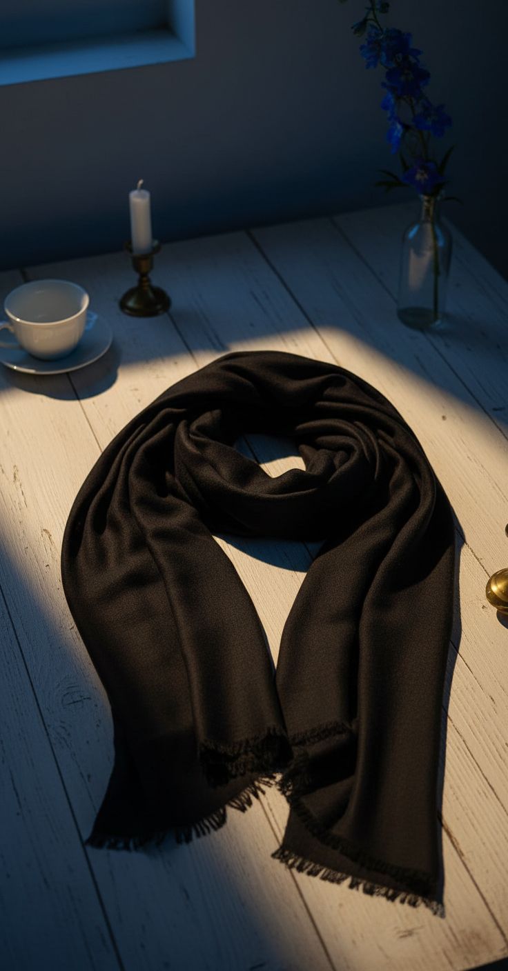 cashmere wrap shawl in multi color, featherlight luxury travel wrap — view 2