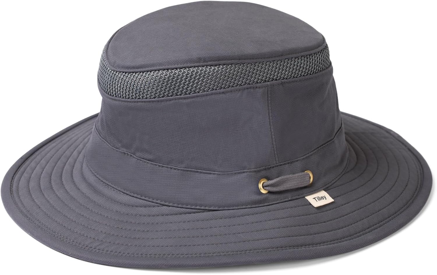 cotton canvas sun hat in warm neutral tone with wide brim and UPF protection — side