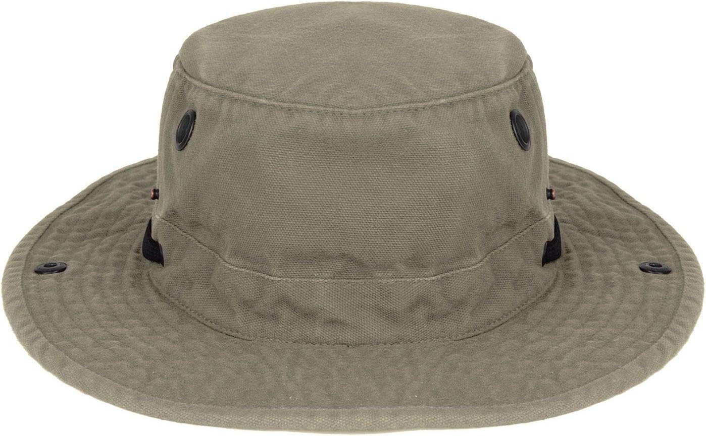 Cotton canvas sun hat in warm neutral — classic travel style — view 1