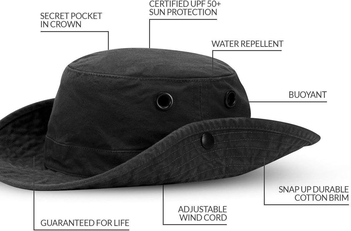 Cotton canvas sun hat in warm neutral — classic travel style — view 3