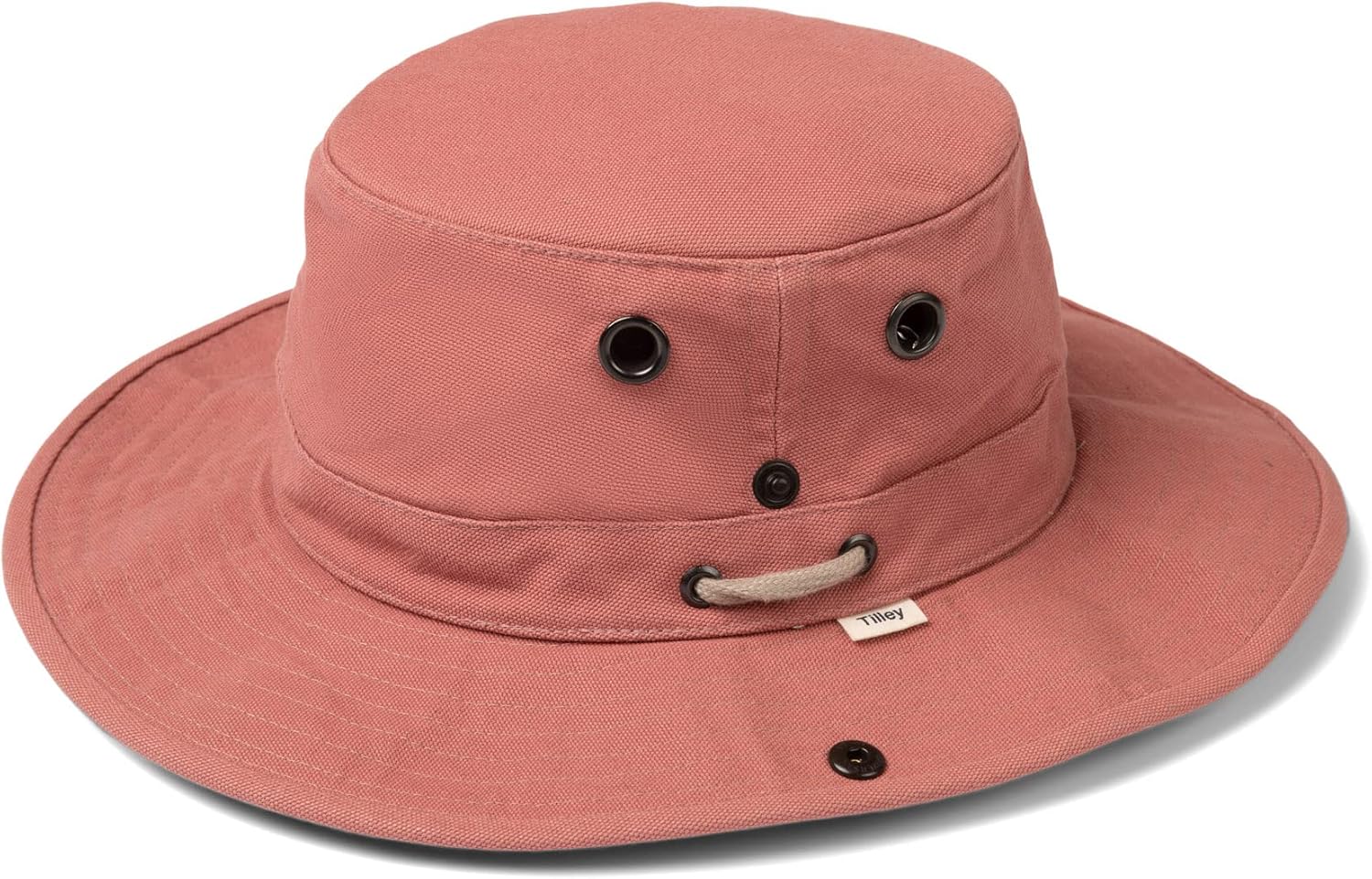 Cotton canvas sun hat in warm neutral — classic travel style — side