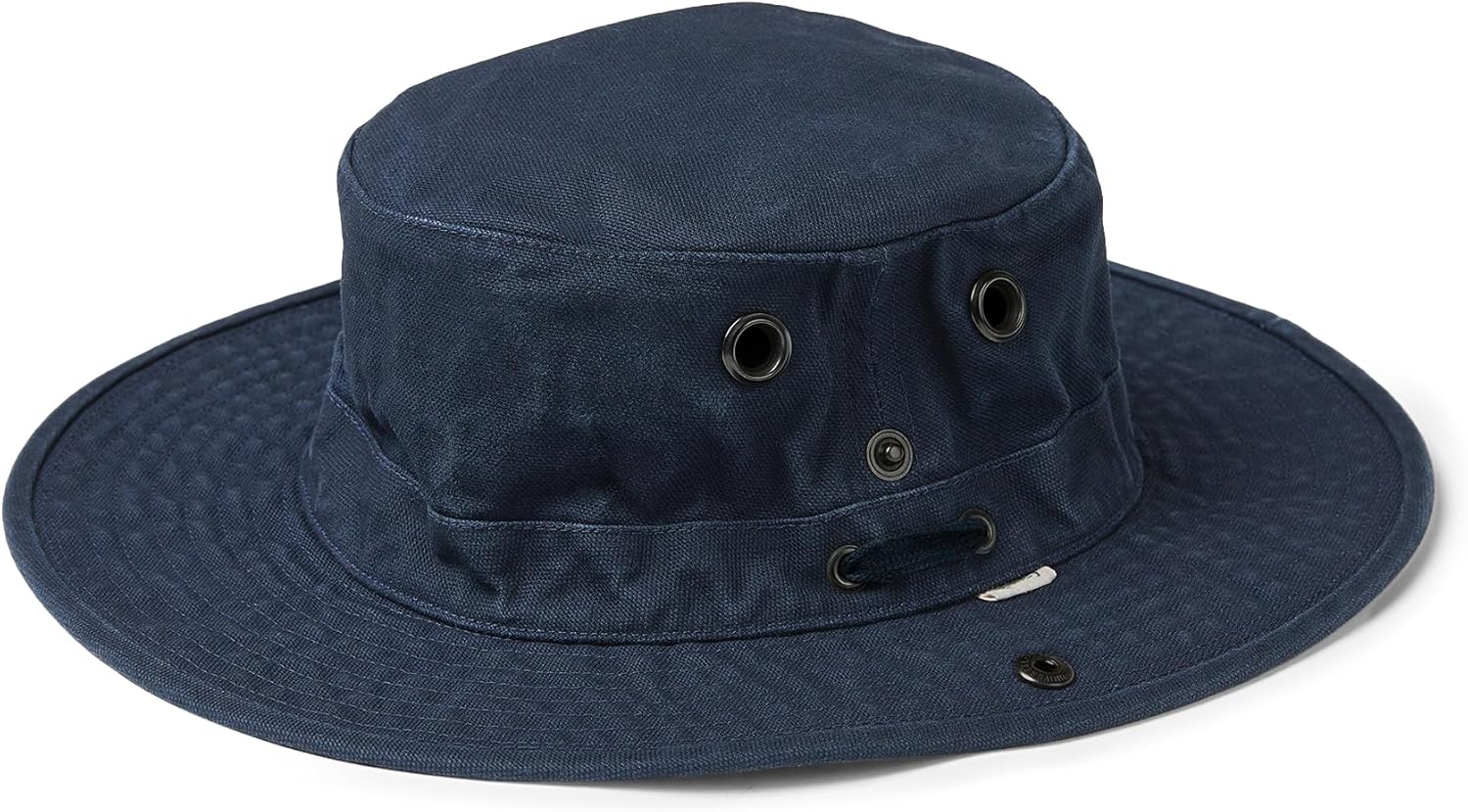 Cotton canvas sun hat in warm neutral — classic travel style — detail