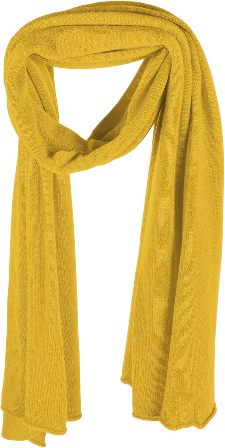 100% cashmere wrap scarf in neutral tone — hand-made Scottish craftsmanship — view 2