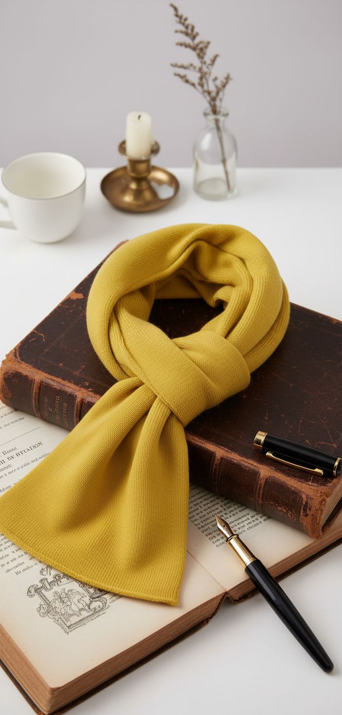 100% cashmere wrap scarf in neutral tone — hand-made Scottish craftsmanship — view 3