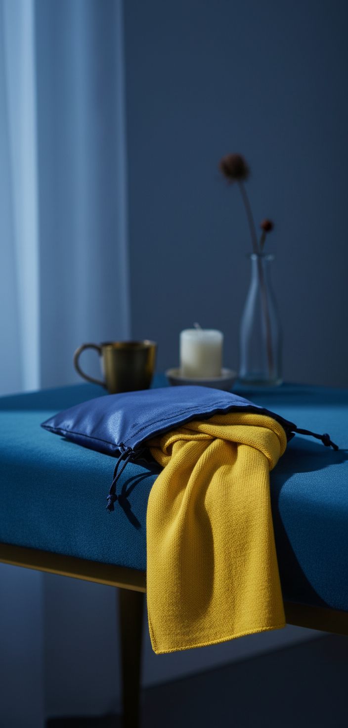100% cashmere wrap scarf in neutral tone — hand-made Scottish craftsmanship — view 7