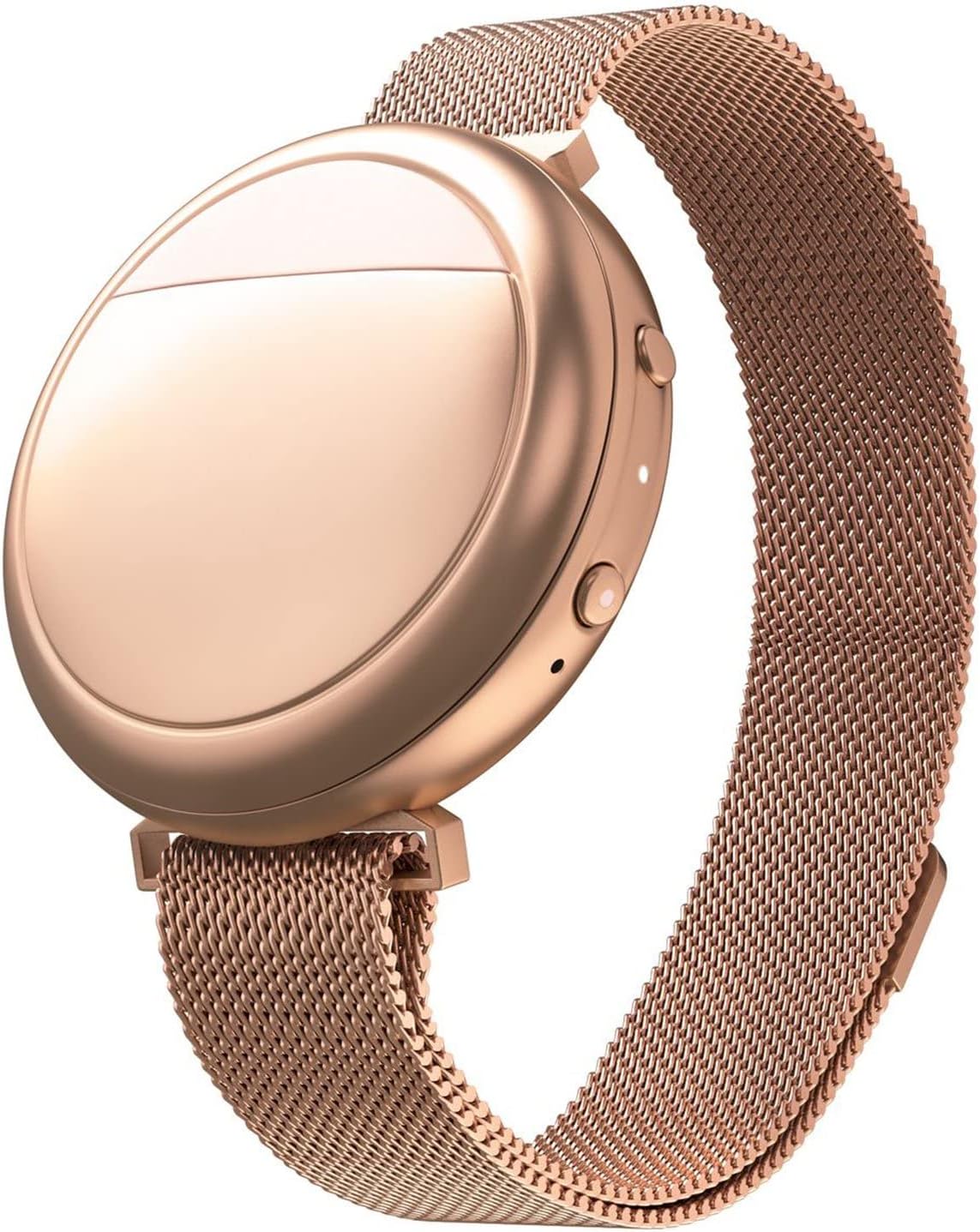 Rose gold thermal cooling bracelet with minimalist band design — view 1