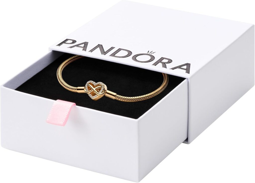 PANDORA Sparkling Infinity Heart Charm Bracelet