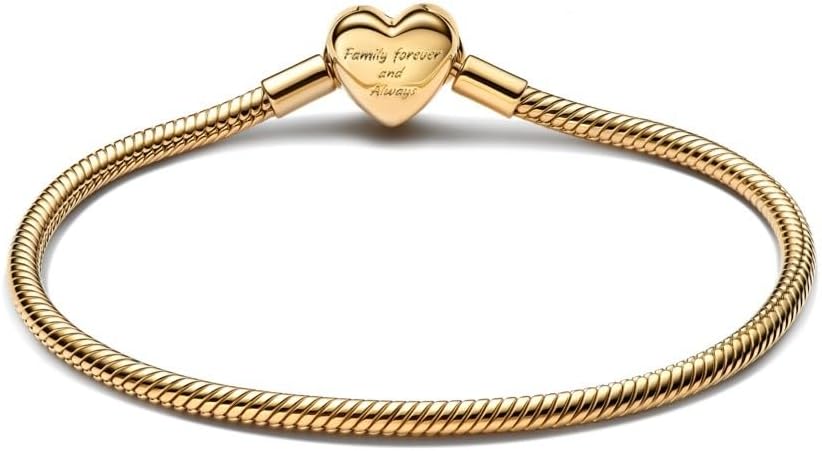 PANDORA sterling silver charm bracelet with sparkling infinity heart clasp — view 2